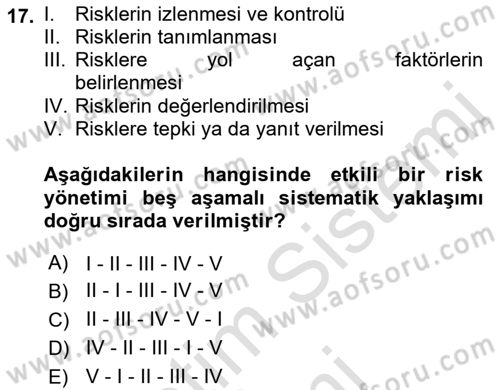 Cbs’de Proje Tasarımı ve Yönetimi Dersi 2022 - 2023 Yılı (Final) Dönem Sonu Sınav Soruları 17. Soru
