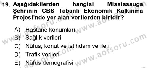 Cbs’de Proje Tasarımı ve Yönetimi Dersi 2022 - 2023 Yılı (Final) Dönem Sonu Sınav Soruları 19. Soru