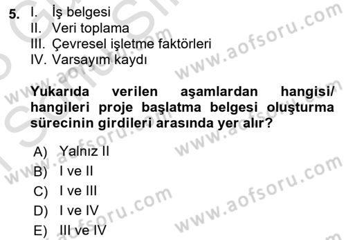Cbs’de Proje Tasarımı ve Yönetimi Dersi 2022 - 2023 Yılı (Final) Dönem Sonu Sınav Soruları 5. Soru