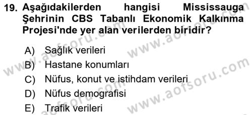 Cbs’de Proje Tasarımı ve Yönetimi Dersi 2022 - 2023 Yılı Yaz Okulu Sınav Soruları 19. Soru