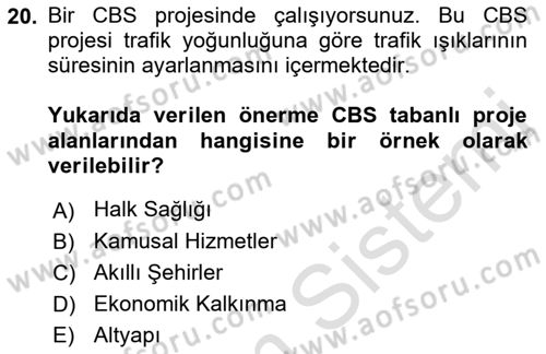 Cbs’de Proje Tasarımı ve Yönetimi Dersi 2022 - 2023 Yılı Yaz Okulu Sınav Soruları 20. Soru