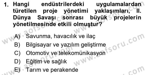 Cbs’de Proje Tasarımı ve Yönetimi Dersi 2023 - 2024 Yılı (Final) Dönem Sonu Sınav Soruları 1. Soru