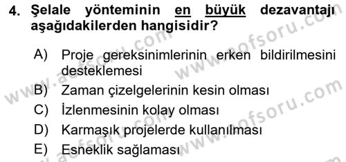 Cbs’de Proje Tasarımı ve Yönetimi Dersi 2023 - 2024 Yılı (Final) Dönem Sonu Sınav Soruları 4. Soru