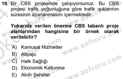 Cbs’de Proje Tasarımı ve Yönetimi Dersi 2023 - 2024 Yılı Yaz Okulu Sınav Soruları 19. Soru