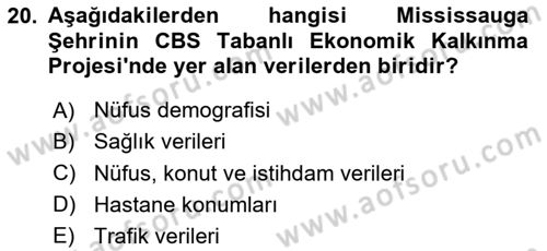 Cbs’de Proje Tasarımı ve Yönetimi Dersi 2023 - 2024 Yılı Yaz Okulu Sınav Soruları 20. Soru