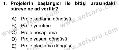 Cbs’de Proje Tasarımı ve Yönetimi Dersi 2024 - 2025 Yılı (Final) Dönem Sonu Sınav Soruları 1. Soru