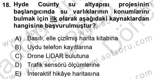 Cbs’de Proje Tasarımı ve Yönetimi Dersi 2025 - 2026 Yılı (Final) Dönem Sonu Sınav Soruları 18. Soru