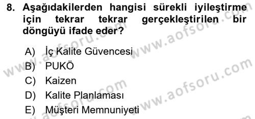 Cbs’de Proje Tasarımı ve Yönetimi Dersi 2025 - 2026 Yılı Yaz Okulu Sınav Soruları 8. Soru