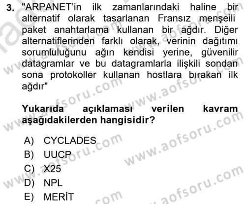 Web Tabanlı CBS Dersi 2022 - 2023 Yılı Yaz Okulu Sınav Soruları 3. Soru