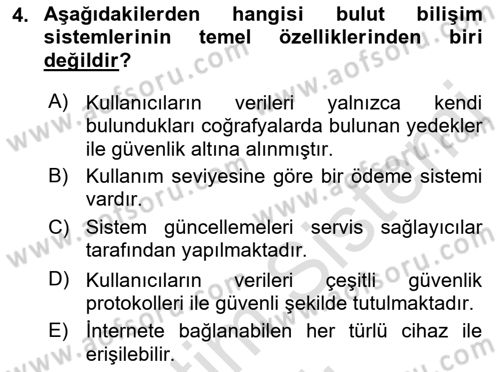 Web Tabanlı CBS Dersi 2022 - 2023 Yılı Yaz Okulu Sınav Soruları 4. Soru