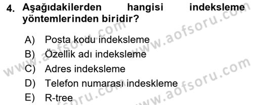 Web Tabanlı CBS Dersi 2023 - 2024 Yılı (Final) Dönem Sonu Sınav Soruları 4. Soru