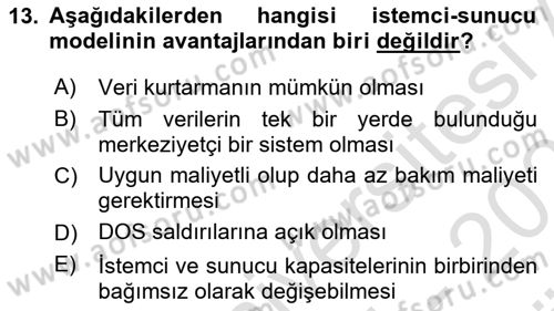 Web Tabanlı CBS Dersi 2024 - 2025 Yılı (Vize) Ara Sınav Soruları 13. Soru