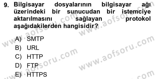 Web Tabanlı CBS Dersi 2024 - 2025 Yılı (Vize) Ara Sınav Soruları 9. Soru
