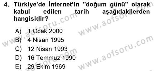 Web Tabanlı CBS Dersi 2024 - 2025 Yılı Yaz Okulu Sınav Soruları 4. Soru
