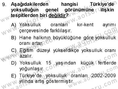 Sosyal Politika Dersi 2013 - 2014 Yılı (Vize) Ara Sınav Soruları 9. Soru