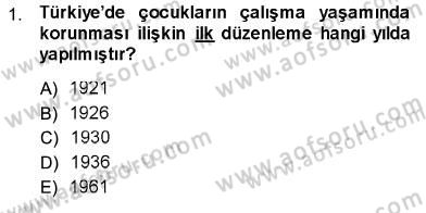 Sosyal Politika Dersi 2013 - 2014 Yılı (Final) Dönem Sonu Sınav Soruları 1. Soru