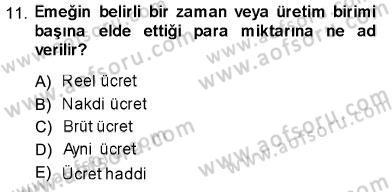 Sosyal Politika Dersi 2013 - 2014 Yılı (Final) Dönem Sonu Sınav Soruları 11. Soru