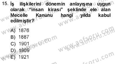 Sosyal Politika Dersi 2013 - 2014 Yılı (Final) Dönem Sonu Sınav Soruları 15. Soru