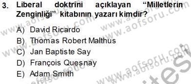 Sosyal Politika Dersi 2013 - 2014 Yılı Tek Ders Sınav Soruları 3. Soru