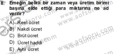 Sosyal Politika Dersi 2013 - 2014 Yılı Tek Ders Sınav Soruları 8. Soru