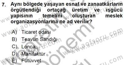 Sosyal Politika Dersi 2015 - 2016 Yılı (Vize) Ara Sınav Soruları 7. Soru