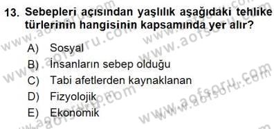 Sosyal Politika Dersi 2015 - 2016 Yılı (Final) Dönem Sonu Sınav Soruları 13. Soru