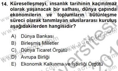 Sosyal Politika Dersi 2015 - 2016 Yılı (Final) Dönem Sonu Sınav Soruları 14. Soru