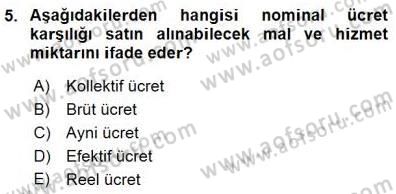 Sosyal Politika Dersi 2015 - 2016 Yılı (Final) Dönem Sonu Sınav Soruları 5. Soru