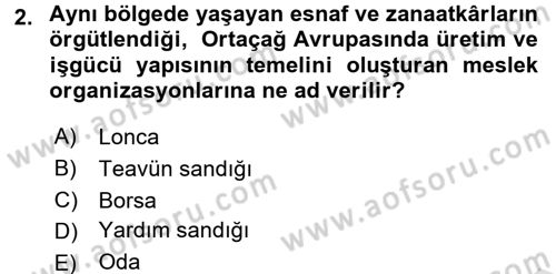 Sosyal Politika Dersi 2016 - 2017 Yılı (Vize) Ara Sınav Soruları 2. Soru