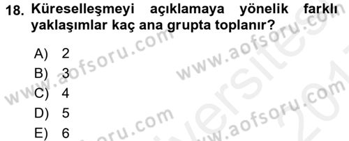 Sosyal Politika Dersi 2016 - 2017 Yılı (Final) Dönem Sonu Sınav Soruları 18. Soru
