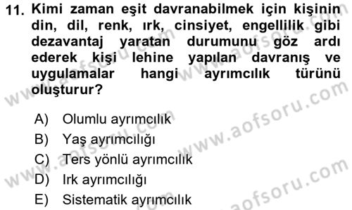 Sosyal Politika Dersi 2017 - 2018 Yılı 3 Ders Sınav Soruları 11. Soru