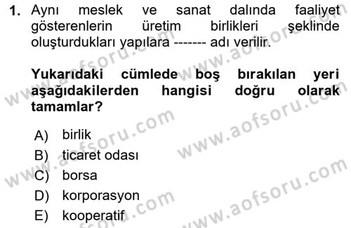 Sosyal Politika Dersi 2018 - 2019 Yılı (Final) Dönem Sonu Sınav Soruları 1. Soru