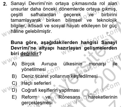 Sosyal Politika Dersi 2018 - 2019 Yılı Yaz Okulu Sınav Soruları 2. Soru