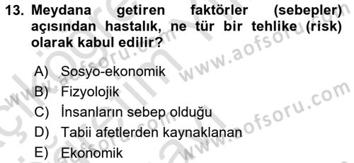 Sosyal Politika Dersi 2020 - 2021 Yılı Yaz Okulu Sınav Soruları 13. Soru