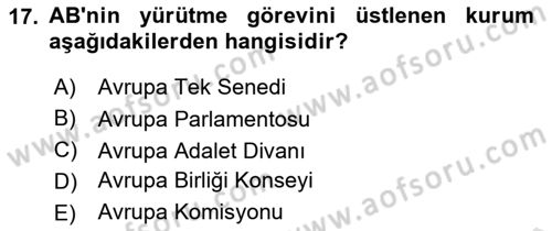 Sosyal Politika Dersi 2021 - 2022 Yılı (Final) Dönem Sonu Sınav Soruları 17. Soru