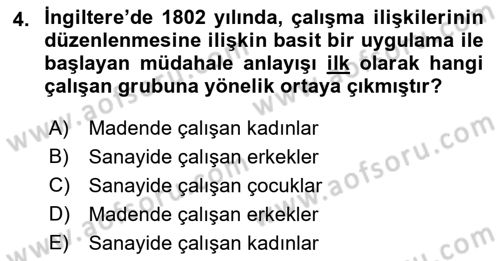 Sosyal Politika Dersi 2021 - 2022 Yılı Yaz Okulu Sınav Soruları 4. Soru