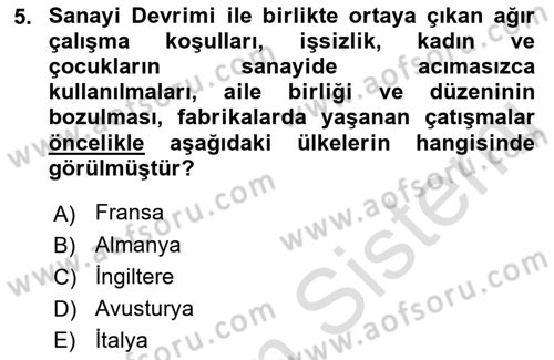 Sosyal Politika Dersi 2022 - 2023 Yılı (Vize) Ara Sınav Soruları 5. Soru