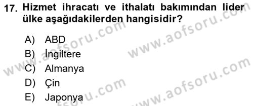 Sosyal Politika Dersi 2022 - 2023 Yılı (Final) Dönem Sonu Sınav Soruları 17. Soru