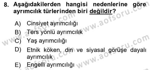 Sosyal Politika Dersi 2022 - 2023 Yılı (Final) Dönem Sonu Sınav Soruları 8. Soru