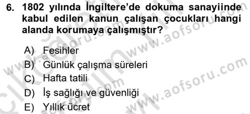 Sosyal Politika Dersi 2023 - 2024 Yılı Yaz Okulu Sınav Soruları 6. Soru