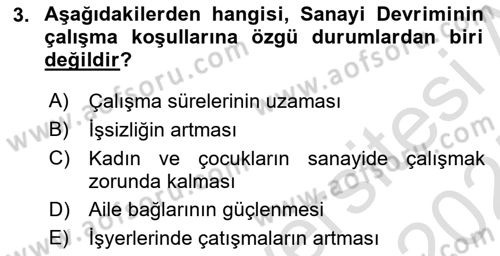 Sosyal Politika Dersi 2024 - 2025 Yılı (Vize) Ara Sınav Soruları 3. Soru