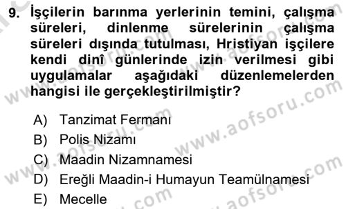 Sosyal Politika Dersi 2024 - 2025 Yılı (Vize) Ara Sınav Soruları 9. Soru