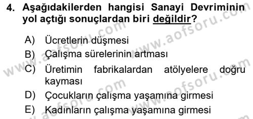 Sosyal Politika Dersi 2024 - 2025 Yılı (Final) Dönem Sonu Sınav Soruları 4. Soru