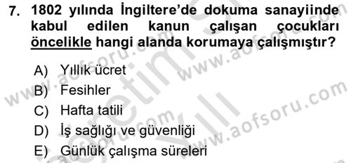 Sosyal Politika Dersi 2024 - 2025 Yılı Yaz Okulu Sınav Soruları 7. Soru