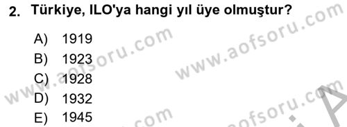 Sosyal Politika Dersi 2025 - 2026 Yılı (Vize) Ara Sınav Soruları 2. Soru