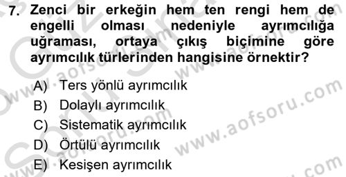 Sosyal Politika Dersi 2025 - 2026 Yılı (Final) Dönem Sonu Sınav Soruları 7. Soru