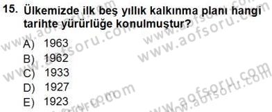 Sosyal Politika 1 Dersi Ara Sınavı Deneme Sınav Soruları 15. Soru