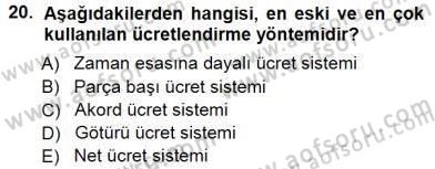 Sosyal Politika 1 Dersi 2012 - 2013 Yılı (Final) Dönem Sonu Sınav Soruları 20. Soru