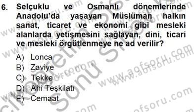 Sosyal Politika 1 Dersi 2012 - 2013 Yılı (Final) Dönem Sonu Sınav Soruları 6. Soru