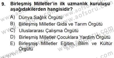 Sosyal Politika 1 Dersi 2012 - 2013 Yılı (Final) Dönem Sonu Sınav Soruları 9. Soru